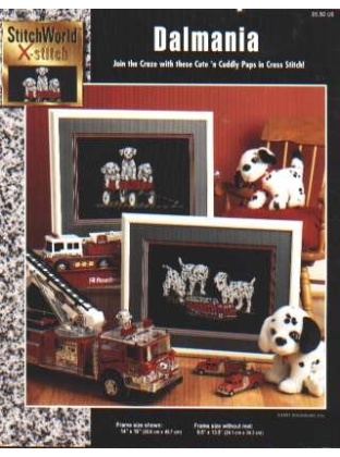 Dalmania, cute n cuddly pups in CrossStitch, 03-184L **LAST ONE**