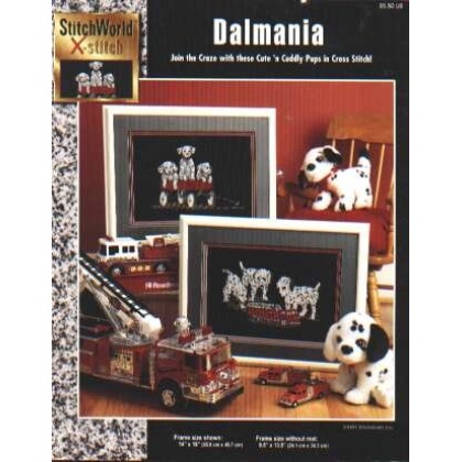 Dalmania, cute n cuddly pups in CrossStitch, 03-184L **LAST ONE**