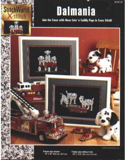 Dalmania, cute n cuddly pups in CrossStitch, 03-184L **LAST ONE**