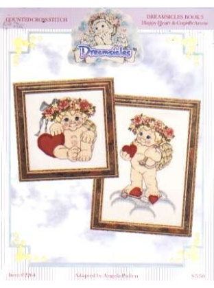Dreamsicles book 3 happy heart & cupid's arrow counted CrossStitch book, 2264
