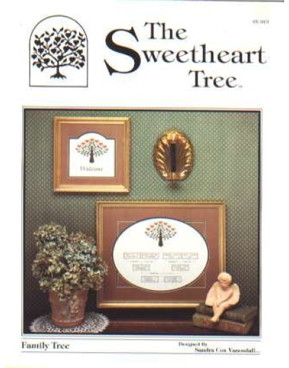 Family tree by the Sweetheart tree CrossStitch leaflet, SV-019 **LAST ONE**