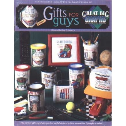Gifts for guys CrossStitch booklet, 8 designs with the masculine in mind LAST ONE