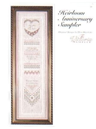 Heirloom anniversary sampler by the Victorian Sampler, 18