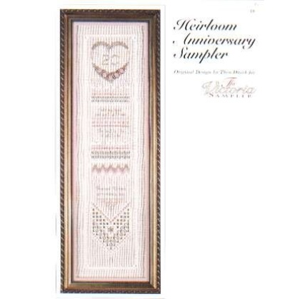 Heirloom anniversary sampler by the Victorian Sampler, 18