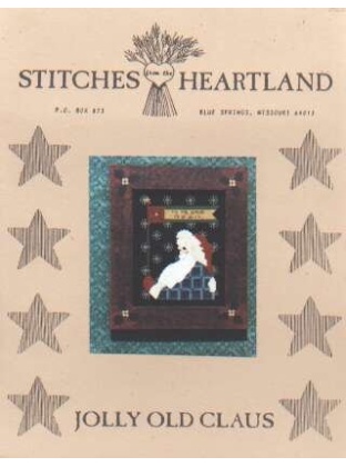 Jolly old claus CrossStitch LEAFLET by Stitches from the Heartland **LAST ONE**