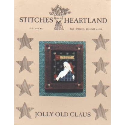Jolly old claus CrossStitch LEAFLET by Stitches from the Heartland **LAST ONE**