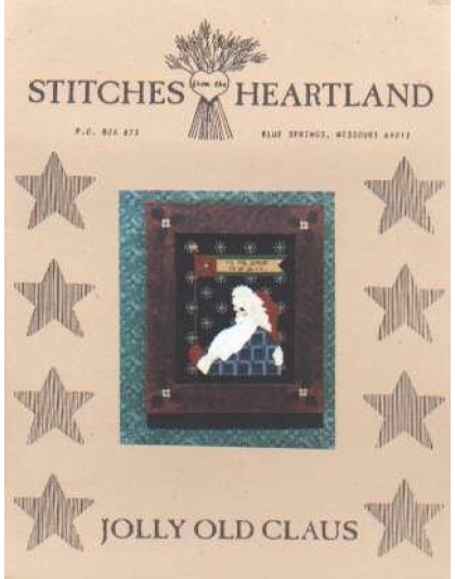 Jolly old claus CrossStitch LEAFLET by Stitches from the Heartland **LAST ONE**