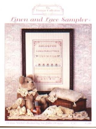 Linen and lace sampler the Vintage collection CrossStitch leaflet.
