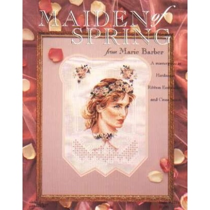 Maiden of Spring Ribbon Embroidery, Hardanger, CrossStitch booklet