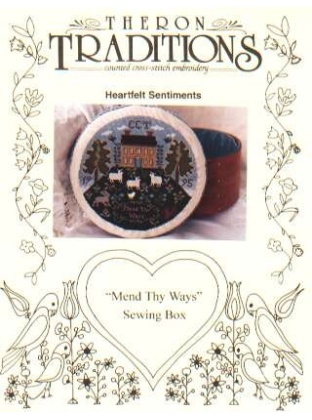 Mend thy ways sewing box CrossStitch leaflet LAST ONE