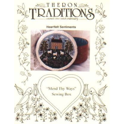 Mend thy ways sewing box CrossStitch leaflet LAST ONE