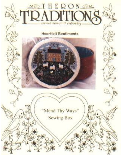 Mend thy ways sewing box CrossStitch leaflet LAST ONE