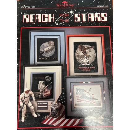 Raindrop designs, Reach for the stars book 10 CrossStitch booklet 21 pages! LAST ONE