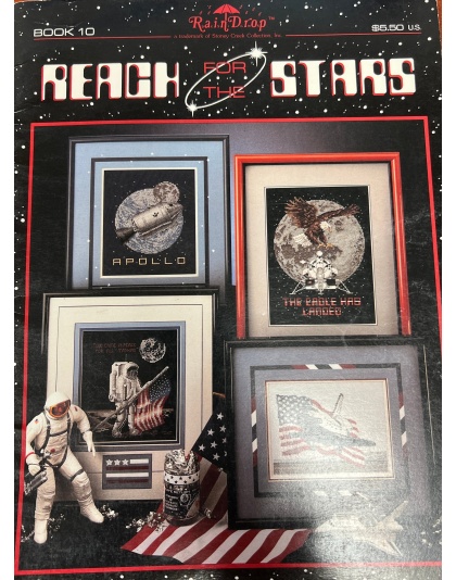 Raindrop designs, Reach for the stars book 10 CrossStitch booklet 21 pages! LAST ONE