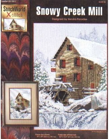 Snowy creek mill by Stitchworld x-stitch, 03-153L