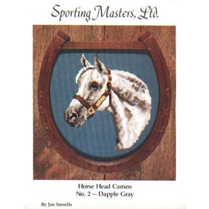 Sporting masters horse head cameo, No. 2 Dapple Gray