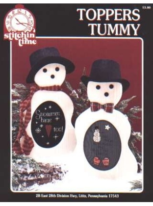 Stitchin time Toppers tummy snowmen CrossStitch chart