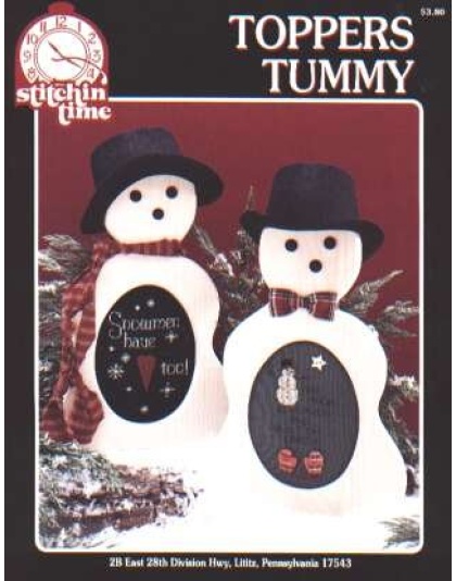 Stitchin time Toppers tummy snowmen CrossStitch chart