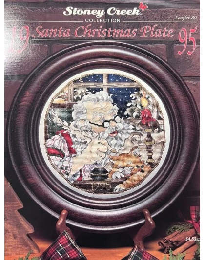 Stoney Creek Santa Christmas Plate leaflet 80 (1995)