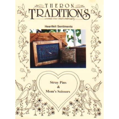 Stray pins and mom's scissors CrossStitch chart/leaflet LAST ONE