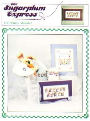 Sugarplum express Girl bunny alphabet CrossStitch book 8