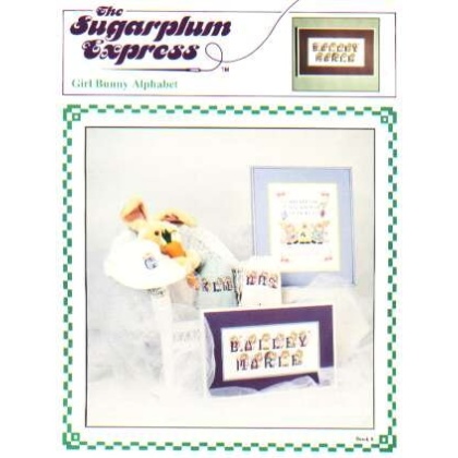 Sugarplum express Girl bunny alphabet CrossStitch book 8