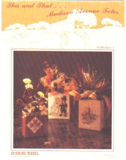 This and that Madison Avenue totes 12 designs!!, CrossStitch booklet **LAST ONE*