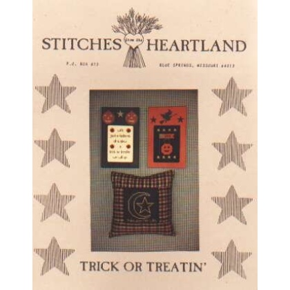 Trick or treatin' CrossStitch booklet by Stitches from the Heartland