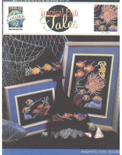 Tropical fish tales CrossStitch booklet by Karen Bowdish LAST ONE