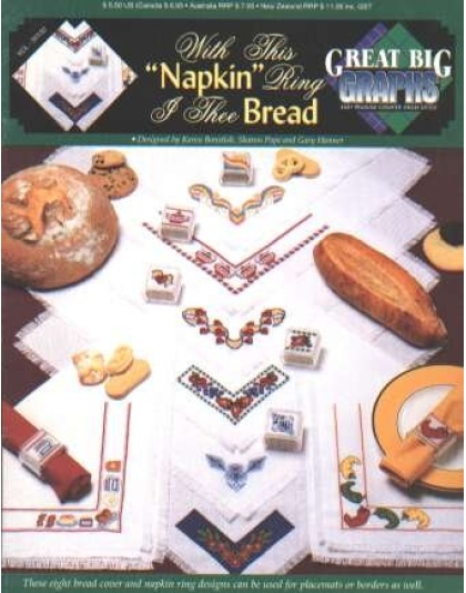 With this napkin ring, I thee bread CrossStitch booklet, LAST ONE!