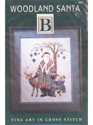 Woodland Santa, fine art in CrossStitch chart