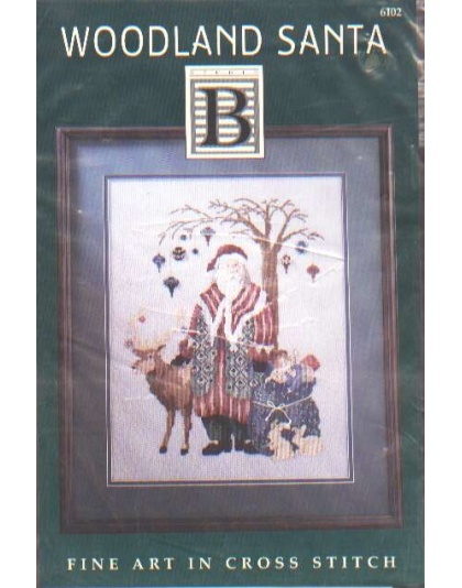 Woodland Santa, fine art in CrossStitch chart