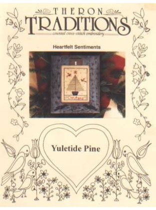 Yuletide pine heartfelt sentiments CrossStitch leaflet LAST ONE