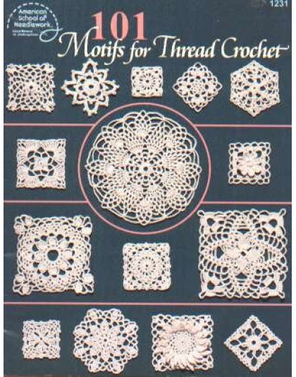 101 Motifs for thread crochet, 96 pages!! 1231 **LAST ONE**