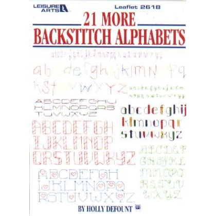 21 more backstitch alphabets, 2618