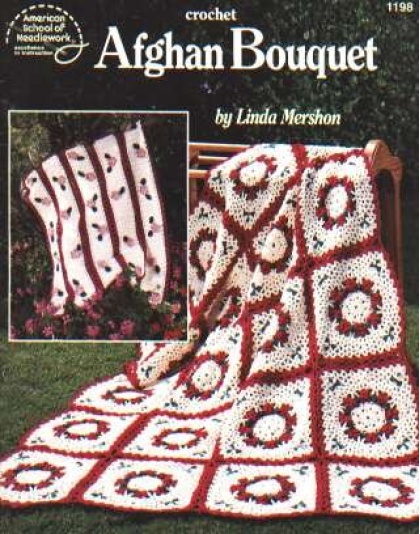 Afghan Bouquet to crochet 1198