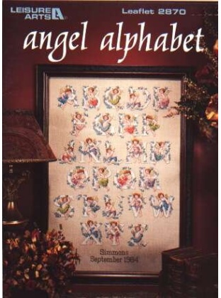 Angel alphabet to CrossStitch 2870