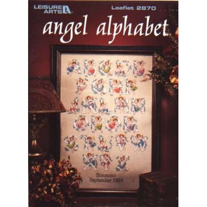 Angel alphabet to CrossStitch 2870