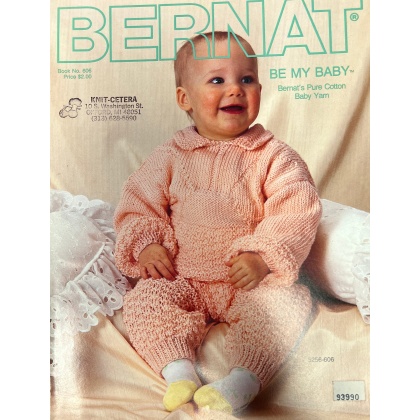 Be my baby, pure cotton baby yarn pullover, dress, pants to knit crochet 606