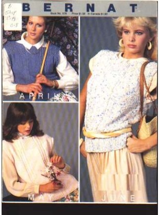 Bernat's year of fashion, 35 different yarn usage for sweaters 578