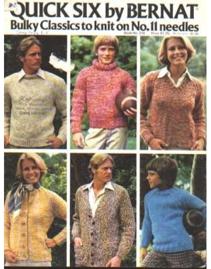 Bulky classics to knit on no. 11 needles, 6 designs 219