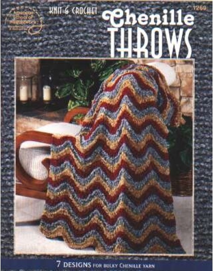 Chenille throws in knit and crochet, 1269