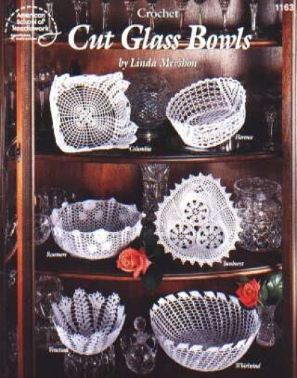 Cut Glass bowls to crochet, 1163