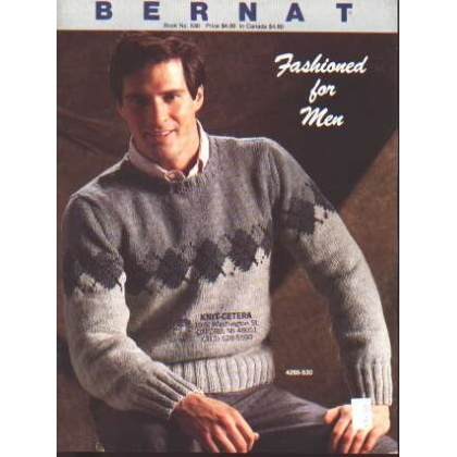 Fashioned for men pullovers 8 designs to knit crochet, 530