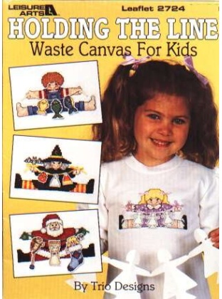 Holding the line, waste canvas for kids, 8 designs to CrossStitch 2724