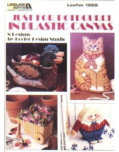 Just for potpourri in plastic canvas to CrossStitch 8 designs 1269