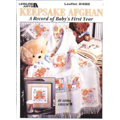 Keepsake afghan, a record of baby's first year to CrossStitch 2486