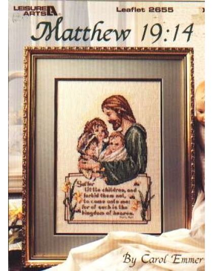 Matthew 19: 14 to CrossStitch 2655