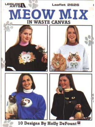 Meow mix in waste canvas, 10 designs 2626