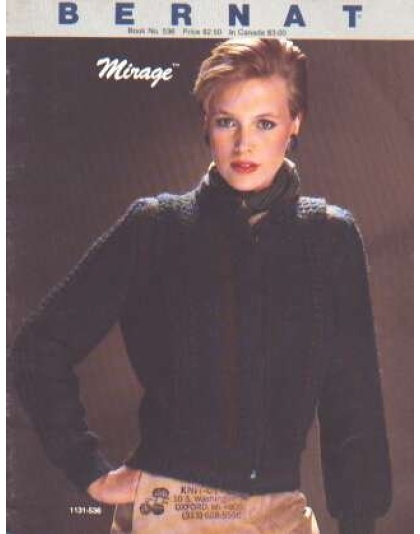 Mirage pullover, cardigan or jacket 4 designs (experienced knitters)